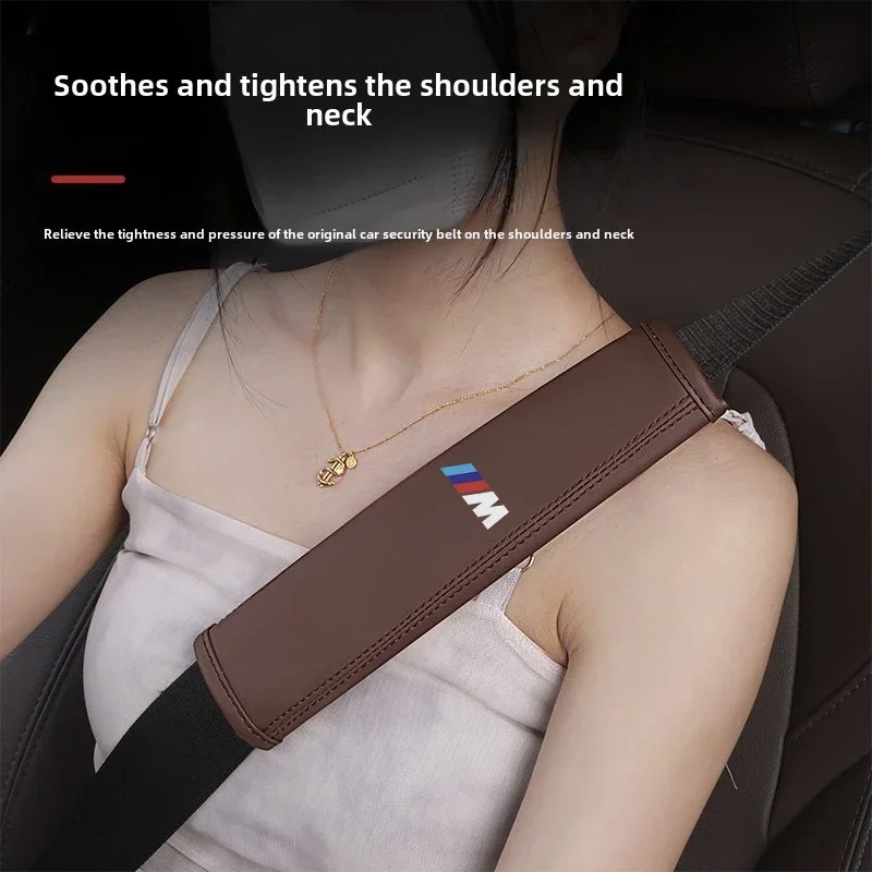 

Car Seat Belt Shoulder Covers Comfortable Guard Safety Neck Cushion For BMW M E34 E36 E39 E53 E60 F10 F30 F15 G05 F16 G06 G07 X1