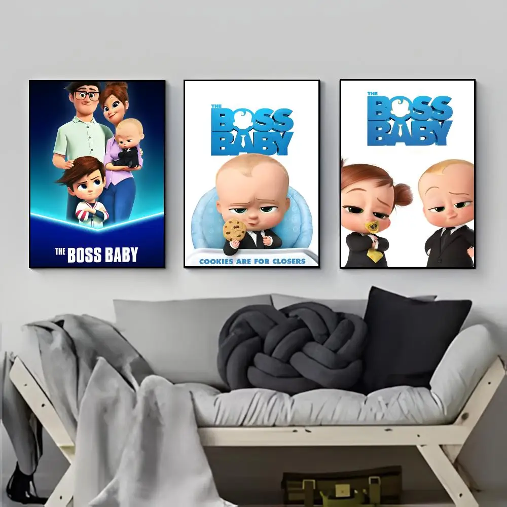 Comedy Anime T-The B-Boss B-Baby Poster Poster HD  Waterproof Wall Sticker Bar Living Room Decor Gift