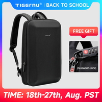 Tigernu Men Backpack 15.6 17inch Laptop Backpacks Bag Thin Backpack Anti-theft Bag Male Travel Backpack School Backpack Business
