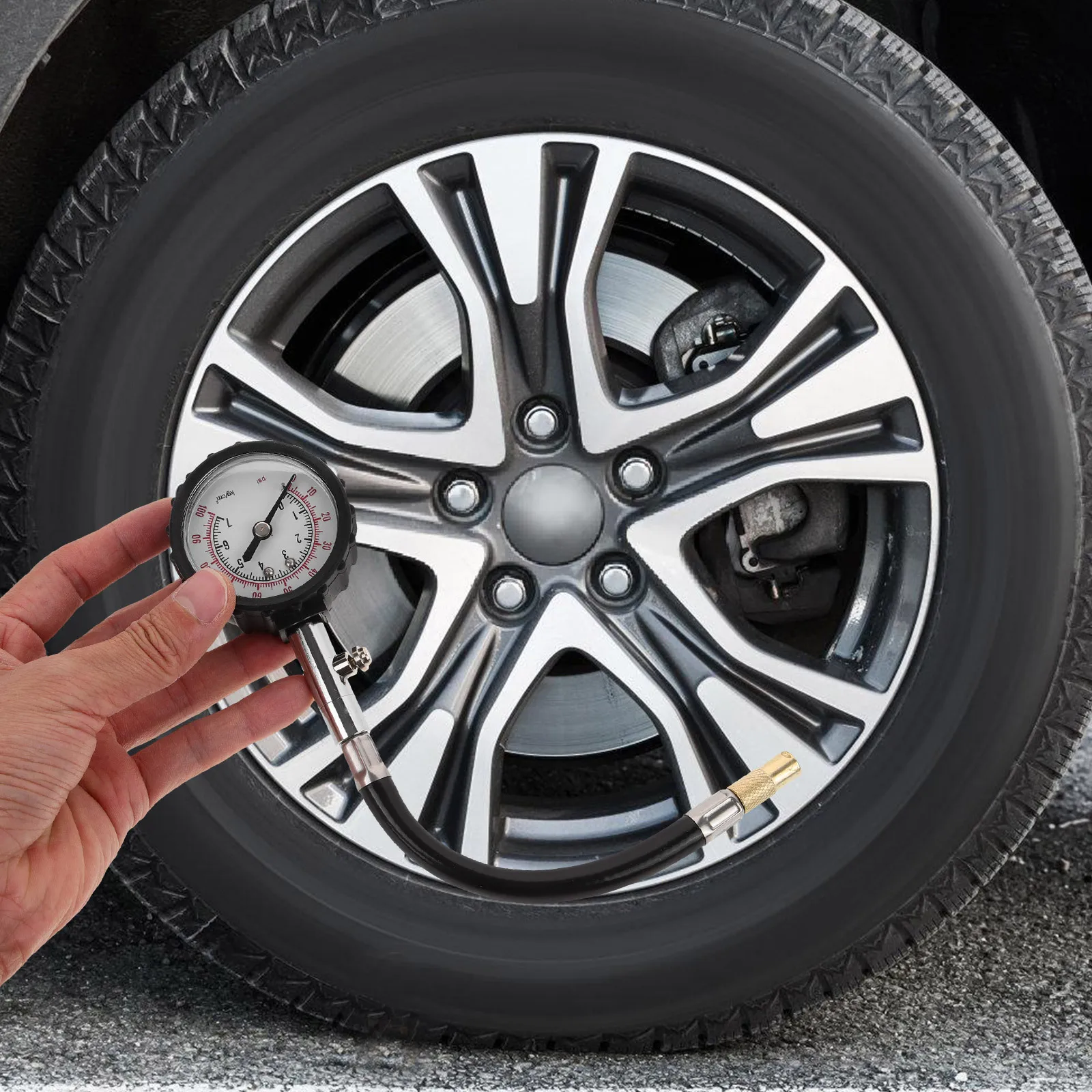 

Accurate Digital Tire Pressure Gauge 0-100Psi Car Meter Rubber Cover Safety Tool Tyre Pressure Gauge Testing Device