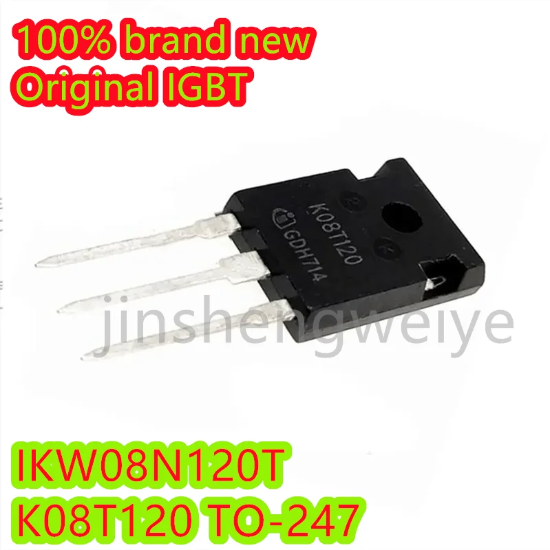 

3~10PCS IKW08N120T K08T120 Brand New Original TO-247 8A 1200V IGBT Tube Free shipping in stock