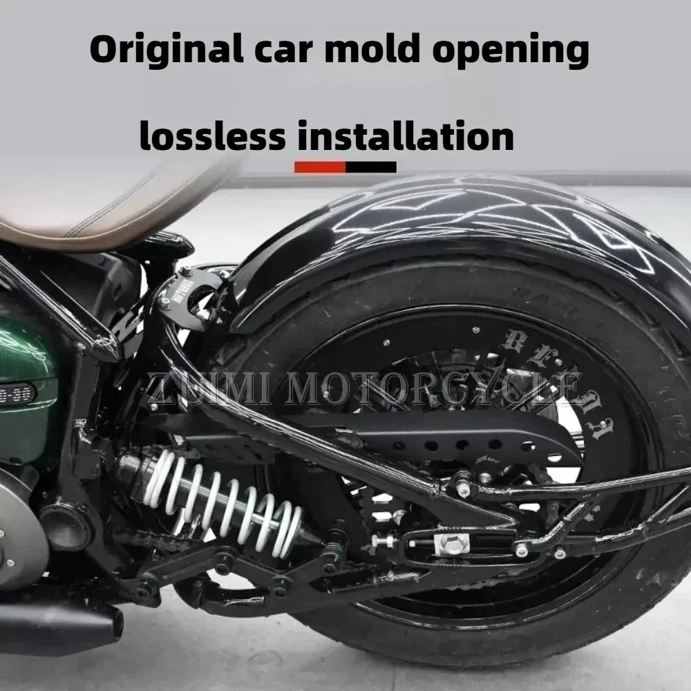 Fit Stainless steel chain cover, retro tooth tray box protective cover,  For Benda Napoleonbob 250 modification accessories