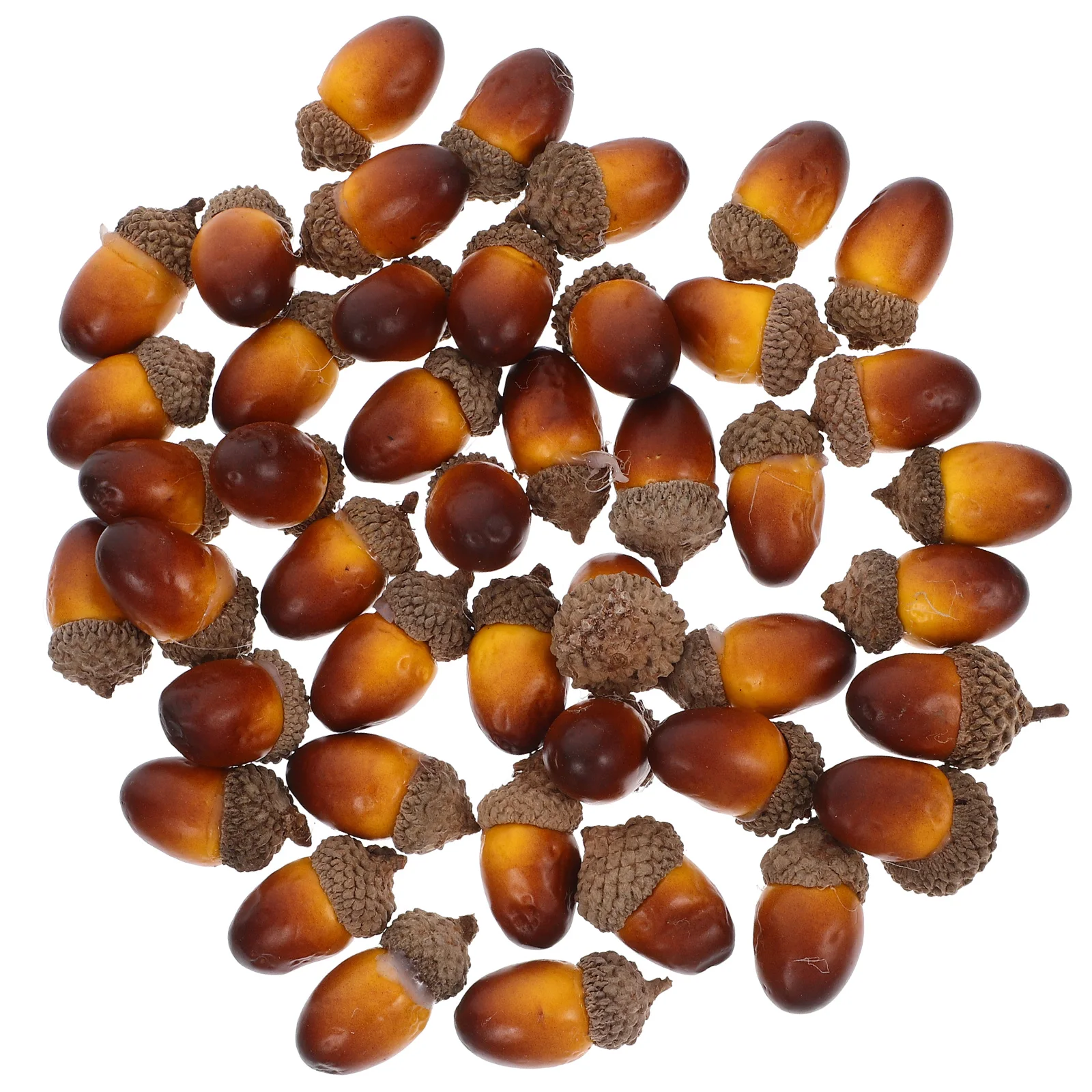 

50pcs Simulation Acorn Artificial Mini Christmas Ornaments Golden Decor Small Craft Festive Home Office Store Decorative Dining
