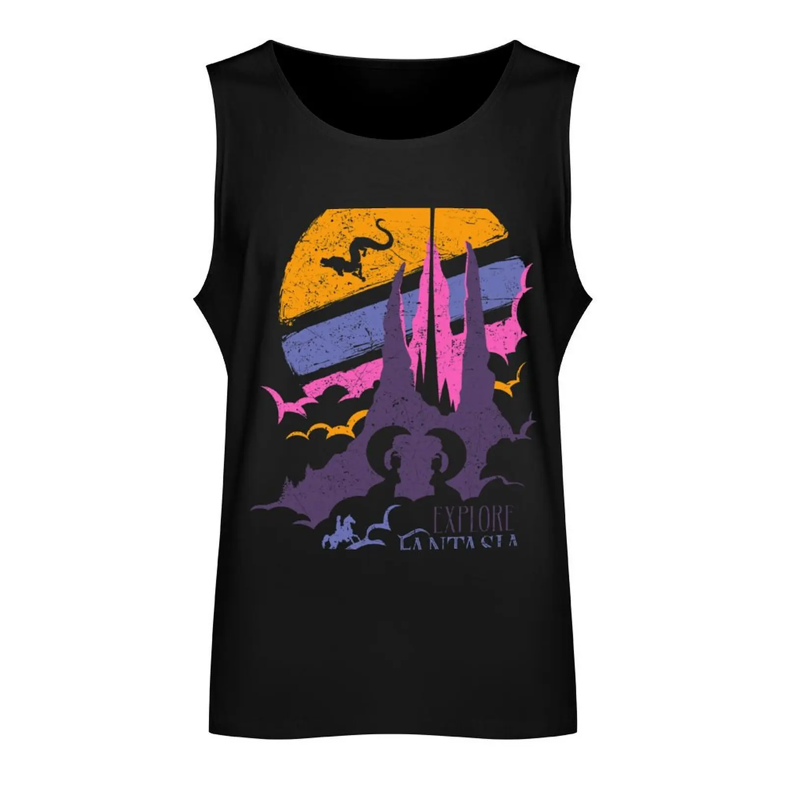 Explore Fantasia Tank Top Gym T-shirts for men summer Men's tops Men's sports t-shirt