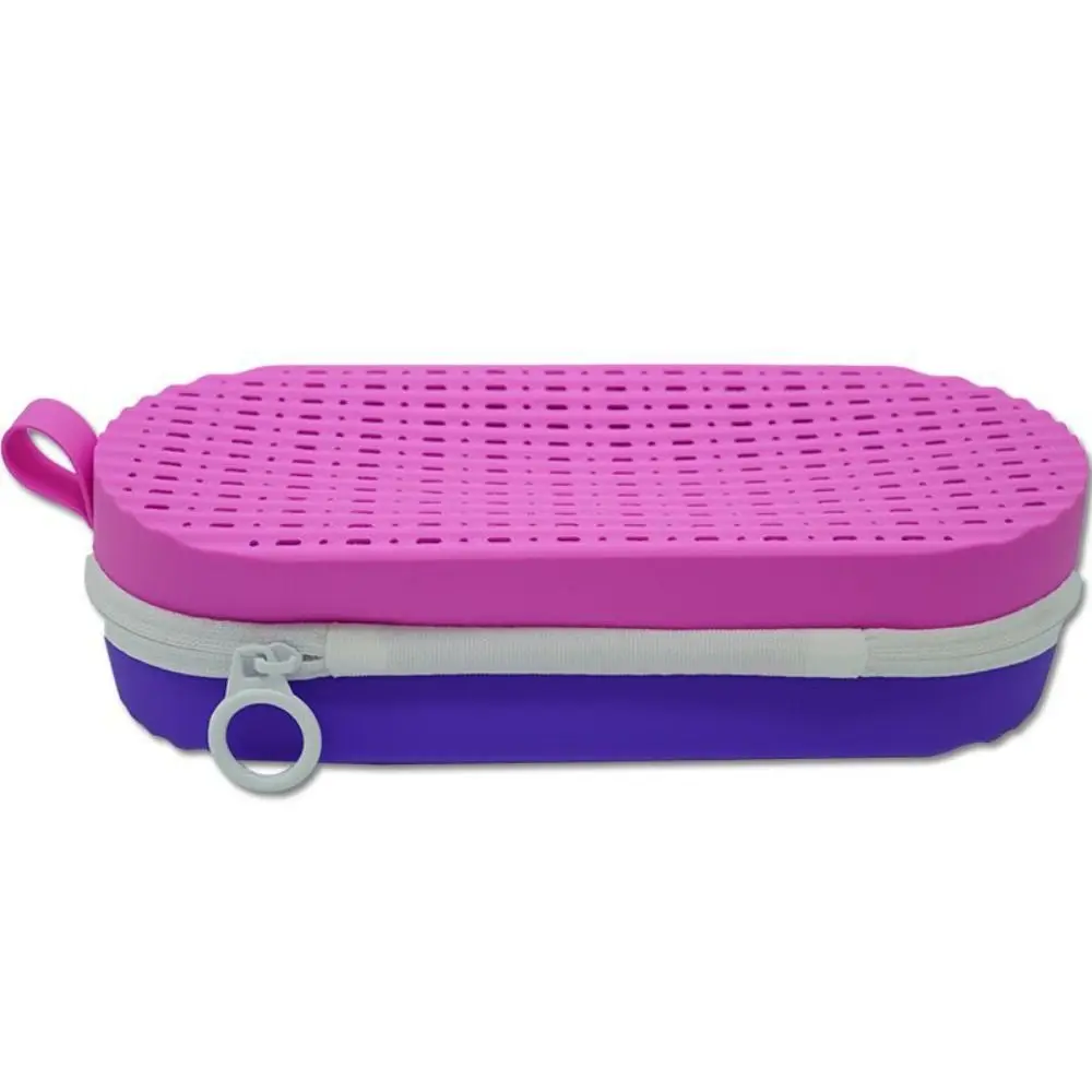 Caixa de armazenamento de óculos de natação de silicone capa protetora macia caso de óculos de leitura equipamento de natação respirável