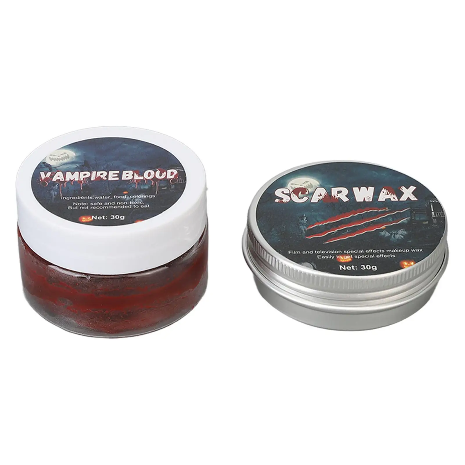 مجموعة مكياج شمع الندبات للمؤثرات الخاصة الواقعية، آمنة للدم المزيف للبشرة، مثالية للاستخدام في حفلات الهالوين #3