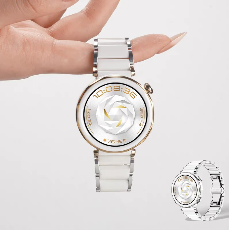 18 مللي متر حزام السيراميك لساعة هواوي GT5 برو الفرقة 42 مللي متر سوار معصم رسمي لساعة هواوي GT5 GT4 41 مللي متر حزام اكسسوارات