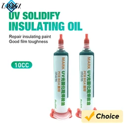 Flux Oil Green 10cc UV Curing Solder Mask Ink BGA PCB Welding Oil UV Light-Cured for IPhone Repair Welding Fluxes