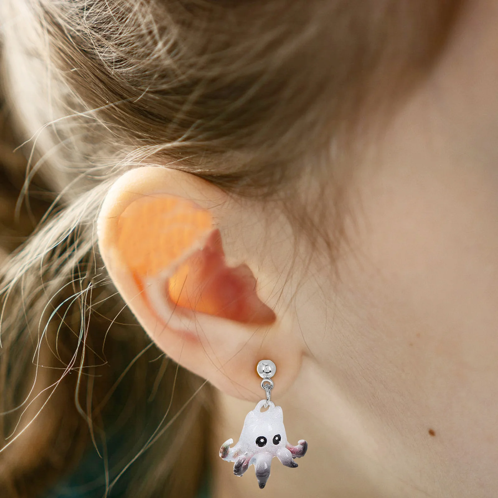 

Cute Octopus Earrings Cartoon Animal Dangle Jewelry for Women Teen Cute Student Earrings Halloween Gift Drop Earring