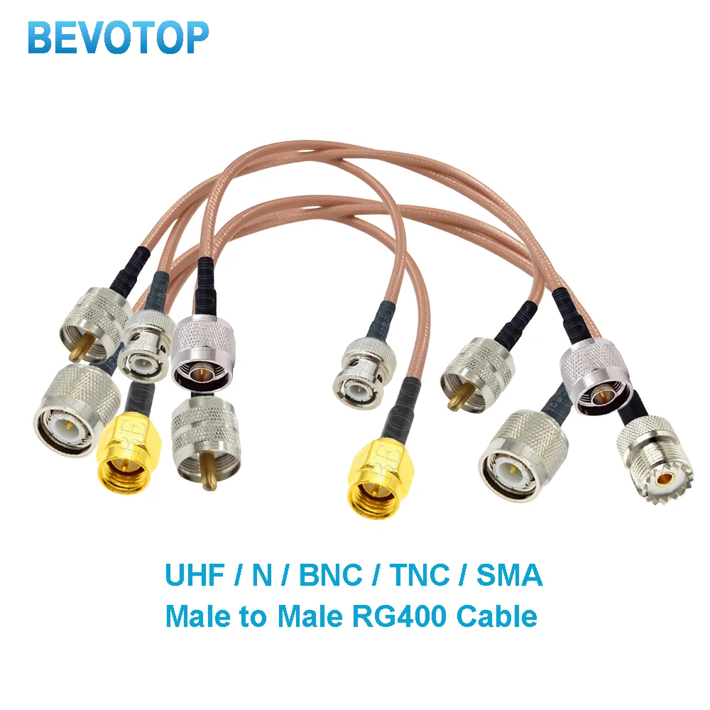 RG400 Coax Cable Double Shielded Crimp UHF PL259 N Type TNC BNC Male Female Connector Extension Brass Copper for Fast Delivery