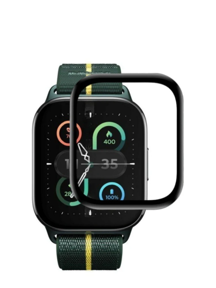 Pour Motorola Moto montre ajustement HD protecteur d'écran pour MOTOROLA MOTO WatchFit 3D Film souple incurvé clair bord noir Film de protection