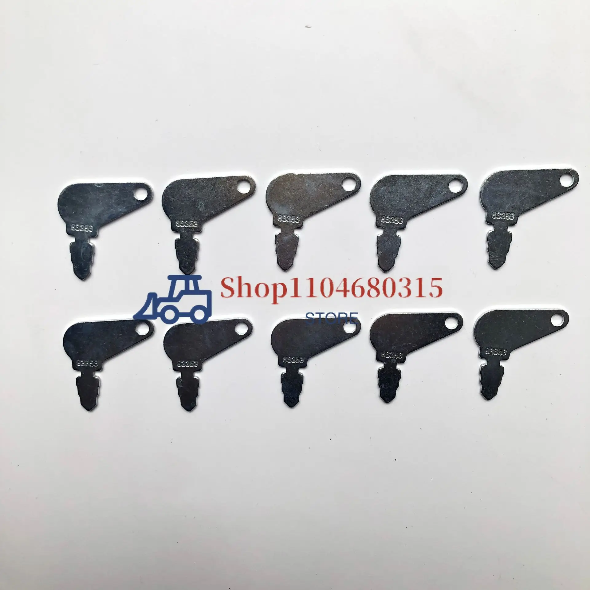 

10PCS Key 83353 Key for Case John Deere Lock Excavator Accessories