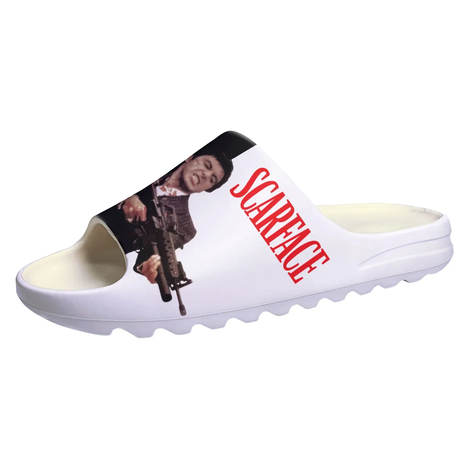 Scarface Soft Sole Sllipers Home Clogs Al Pacino Step On Water Shoes Mens Womens Teenager Step in Customized Sandals