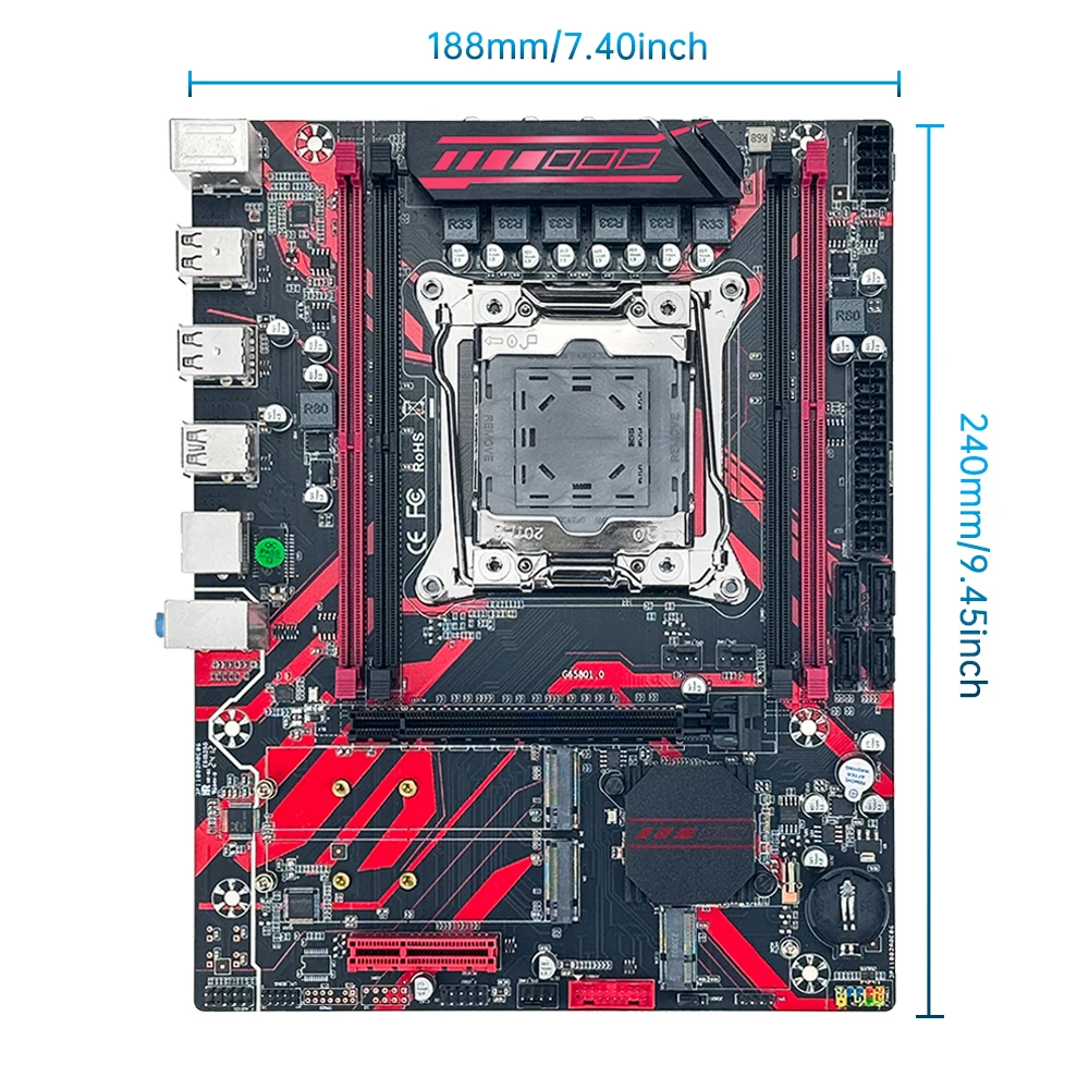 SOYO X99 LGA 2011-3 Set Kit Xeon E5 2680 V4 32G=2*16G DDR4 REG ECC RAM Memory NAME M.2 NVME SATA3.0 USB 3.0 For Gaming Computer