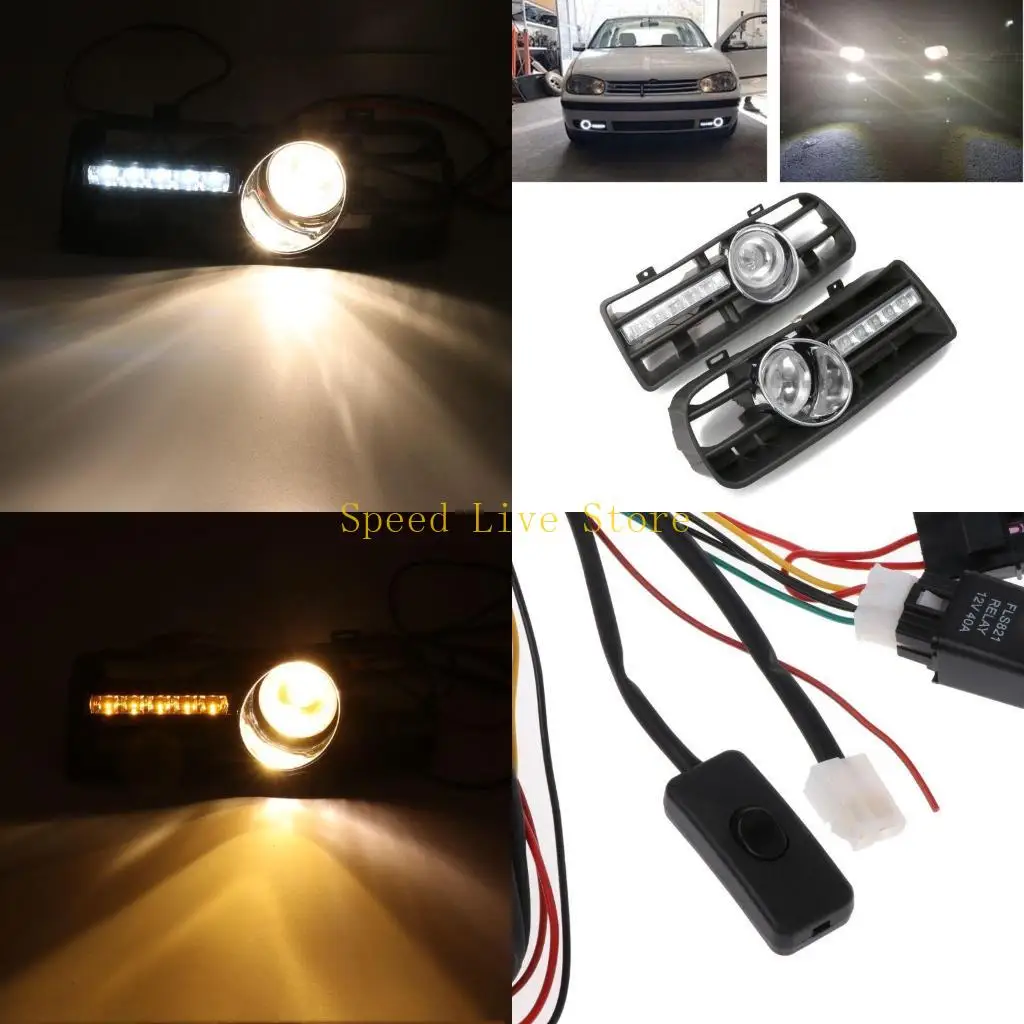 

547C 2шт автомобильные фары декоративные светодиодные ленты стример свет яркий автомобиль DRL лампа