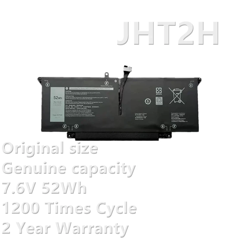 CSBD New JHT2H For Latitude 7310 7410 Series Computer 7CXN6 HRGYV T3JWC XMT81 7.6V 52WH Laptop battery