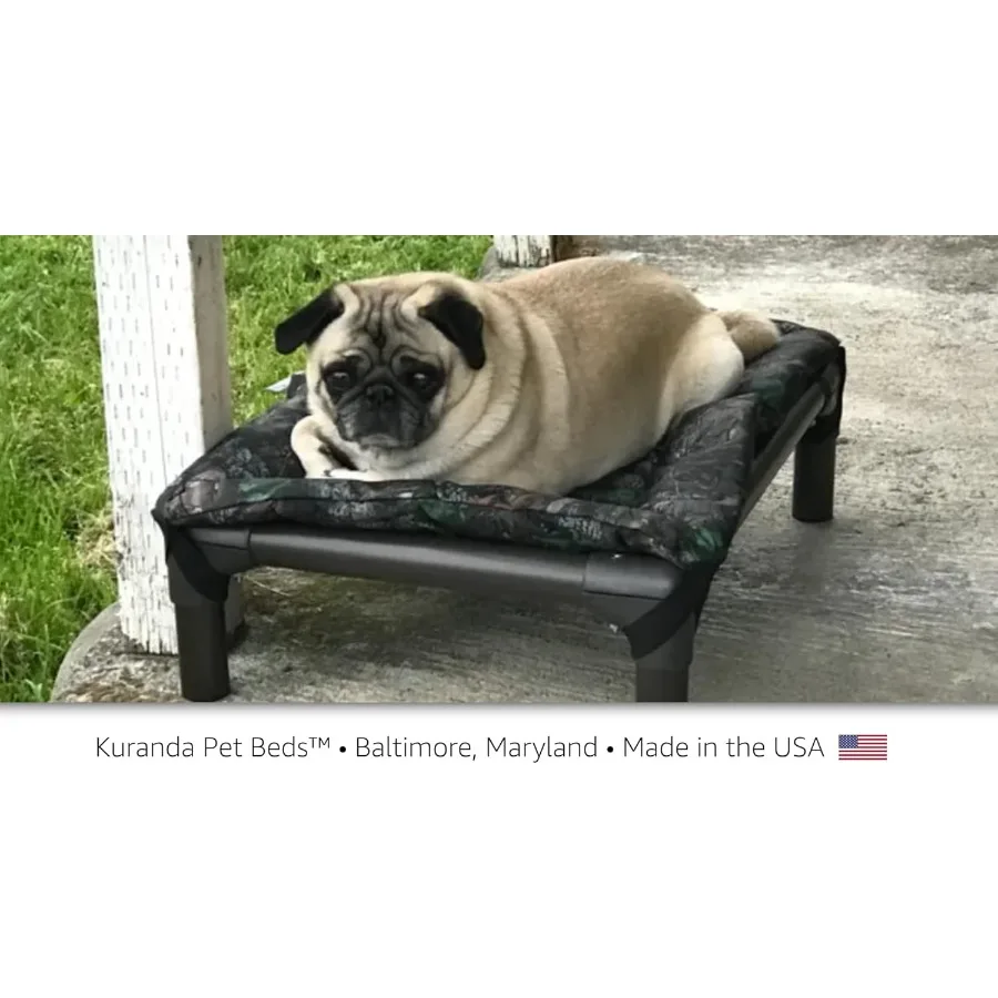 وسادة سرير للكلاب من القماش لتقويم العظام للكلاب ذات السلالات الكبيرة مع نسيج كوردورا متين وحشو مبطن مثالي للاستخدام الخارجي مقاس XLarge #5