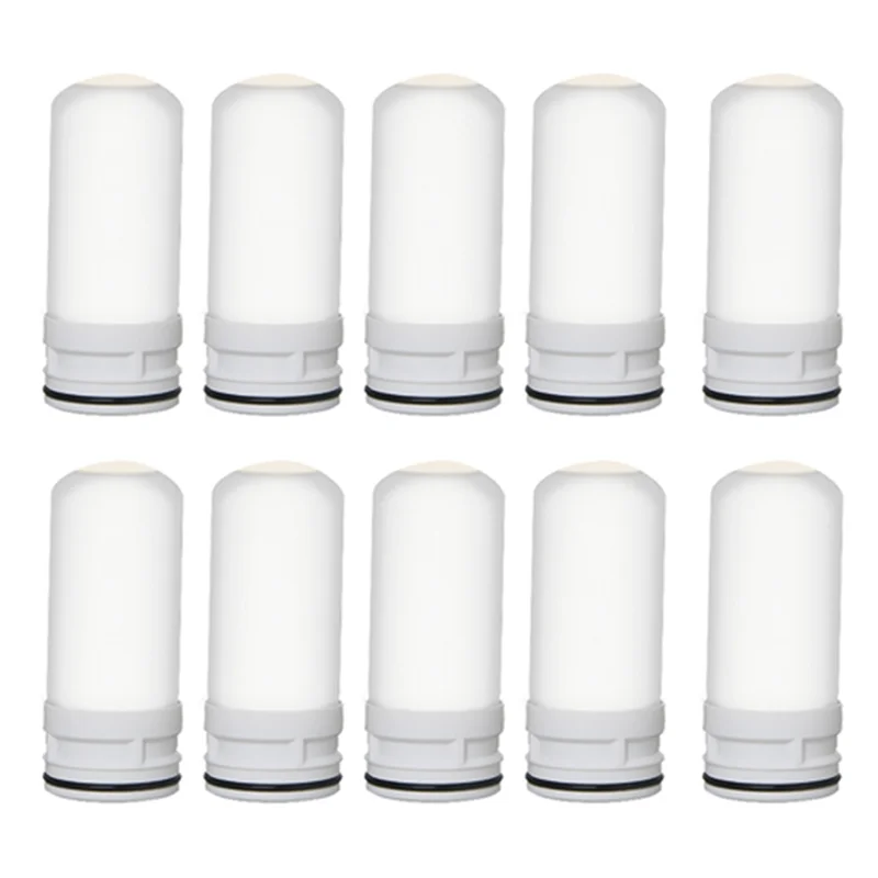 A42F  10 PCS Faucet Water Filter Ceramic Replacement Cartridge Remove Practical Durable