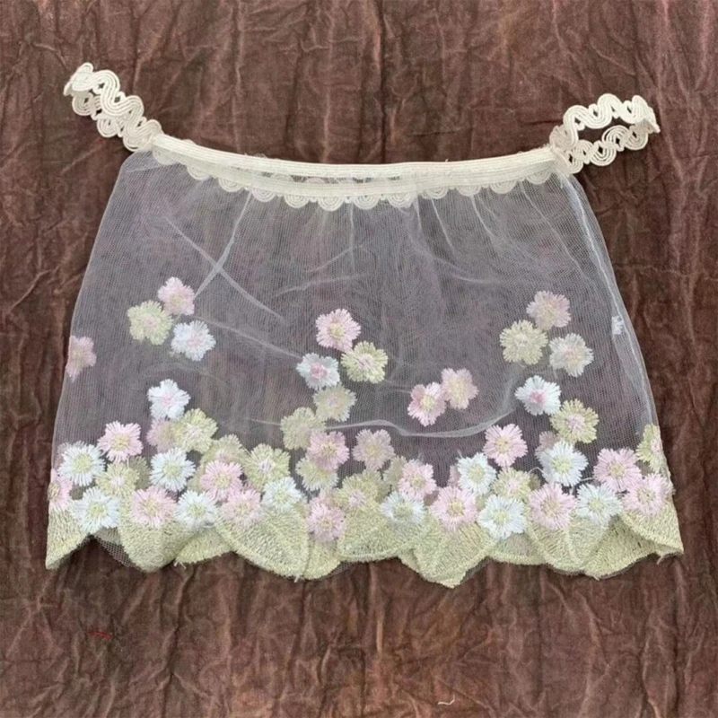 Newborn Photography Props Clothing Baby Lace Embroidery Perspective Skirt Dress New 2022