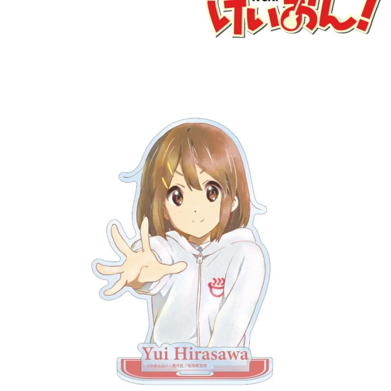 K-ON! ANIME Character Acrylic Stand with Base Transparent Desk Ornament Collection Merchandise Gift Accessories Keychain