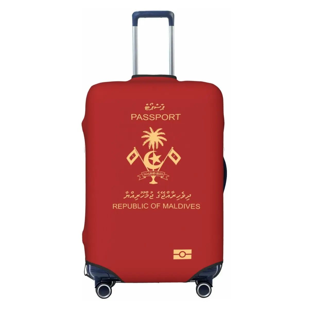 

Чехол для дорожного багажа Maldives Passport, моющийся чехол для чемодана, подходит для 18-32 дюймов