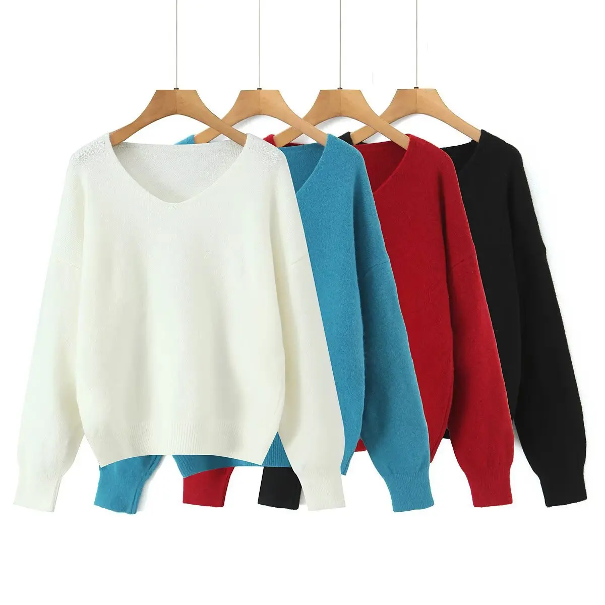 

Classic V-neck pullover. Timeless, versatile & chic for effortless style.