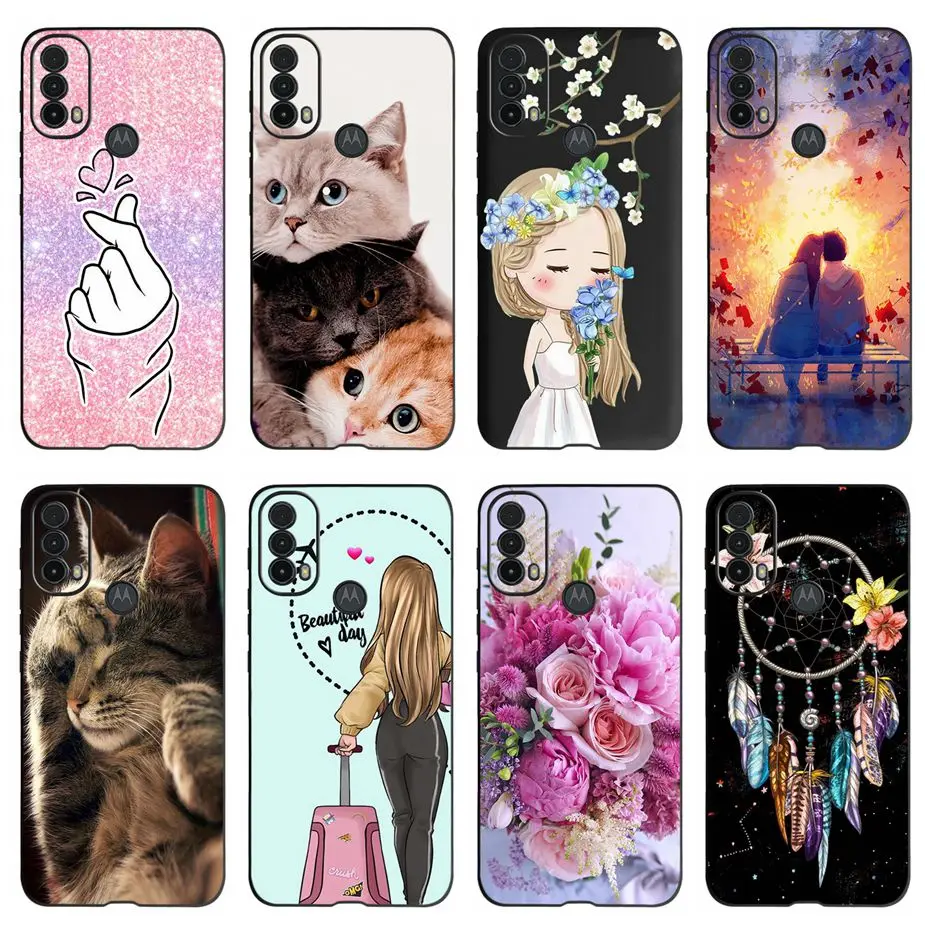Funda pintada bonita para Motorola Moto E30 E40, Fundas de silicona suave, funda de teléfono para Motorola E30 Moto E40 E 30 40, funda de parachoques