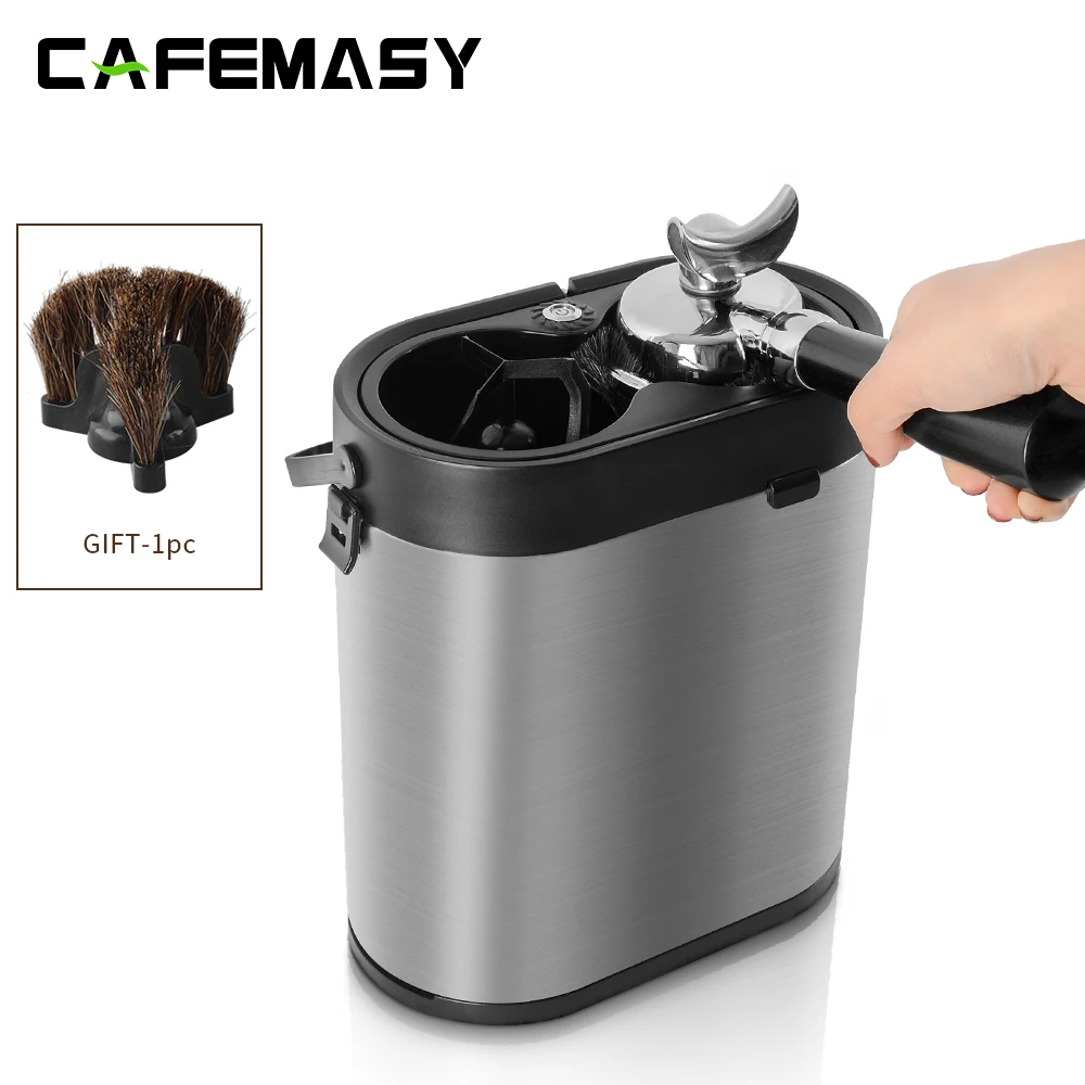 CAFEMASY Automatic Coffee Portafilter Cleaner Electric Cleaner For 58mm Portafilter Commercial Powder Bowl Cleaning Machine