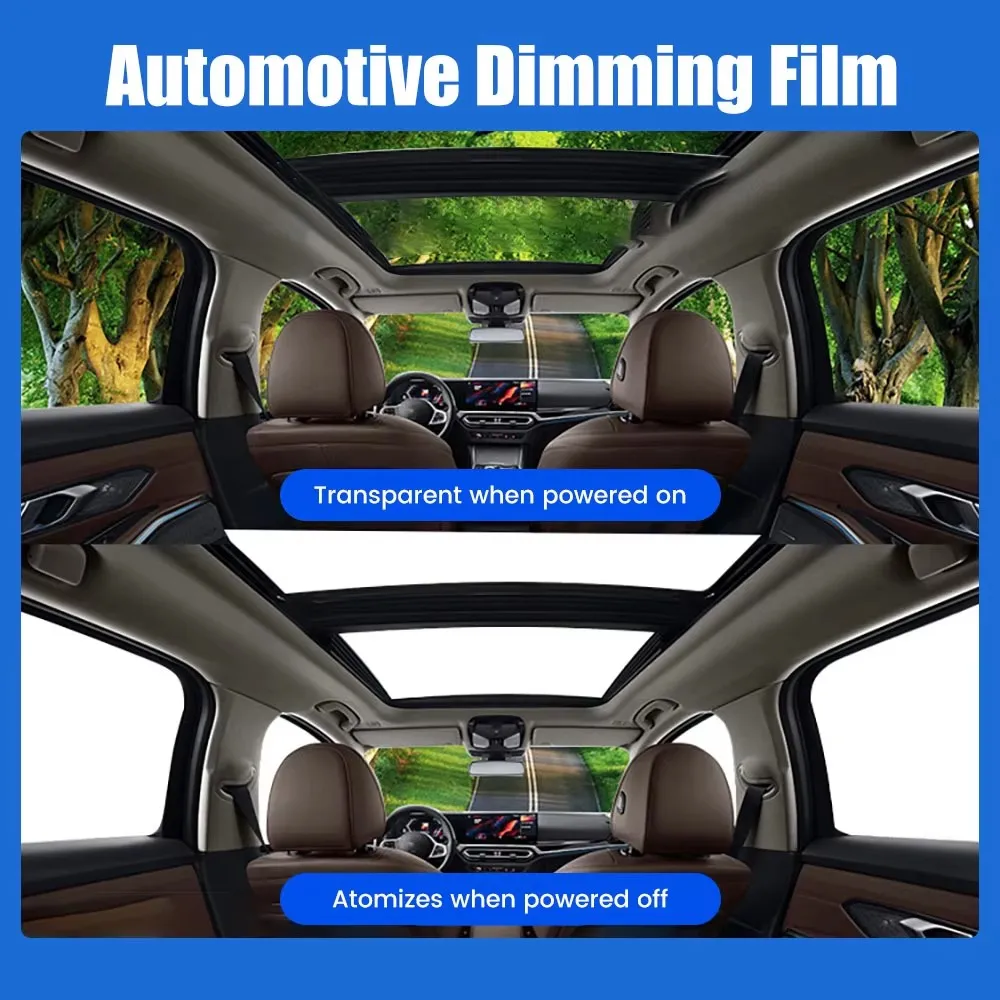 Smart PDLC Privacy Window Film for Automotive Window Tint Self Adhesive Switchable Electric Remote Control PDLC Film for Car