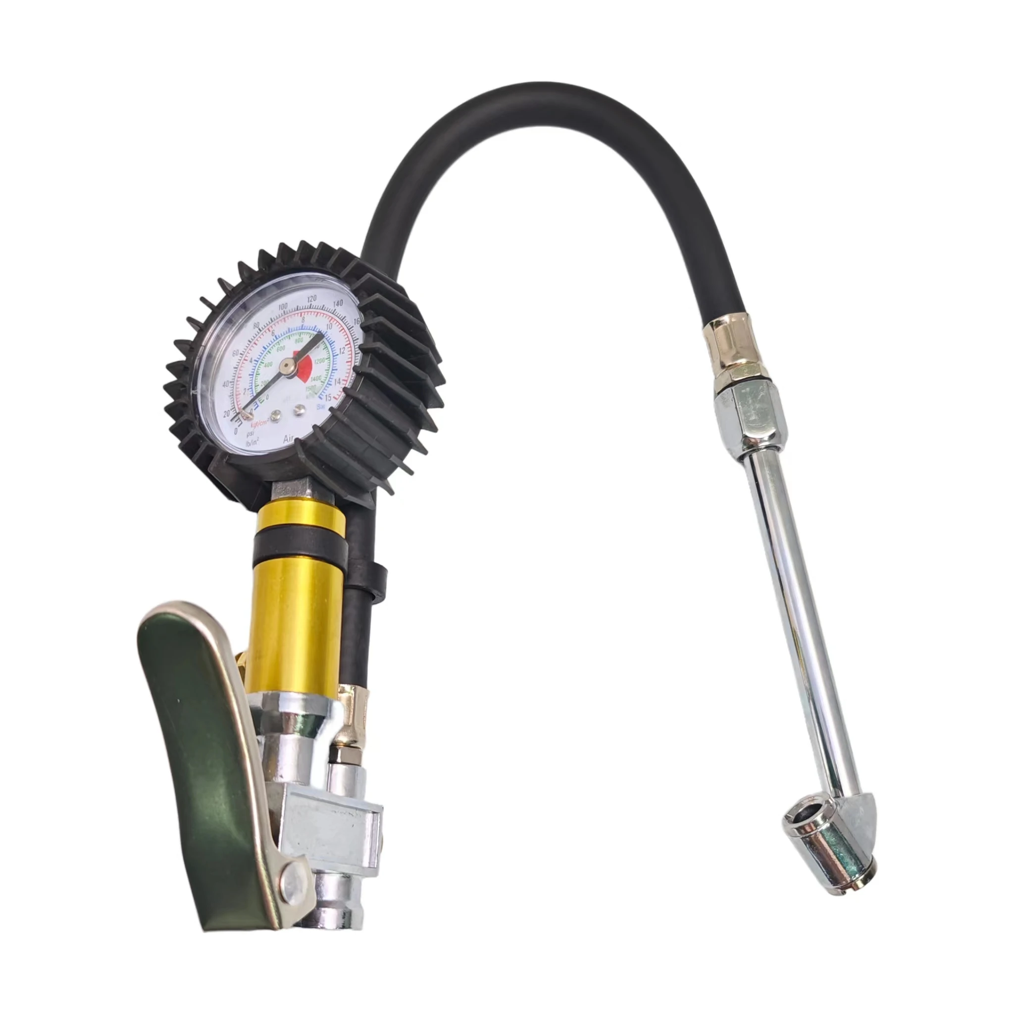 Professional DQ15-14 pneumatic tire spray gun for industrial tires with accurate barometer ± 1%