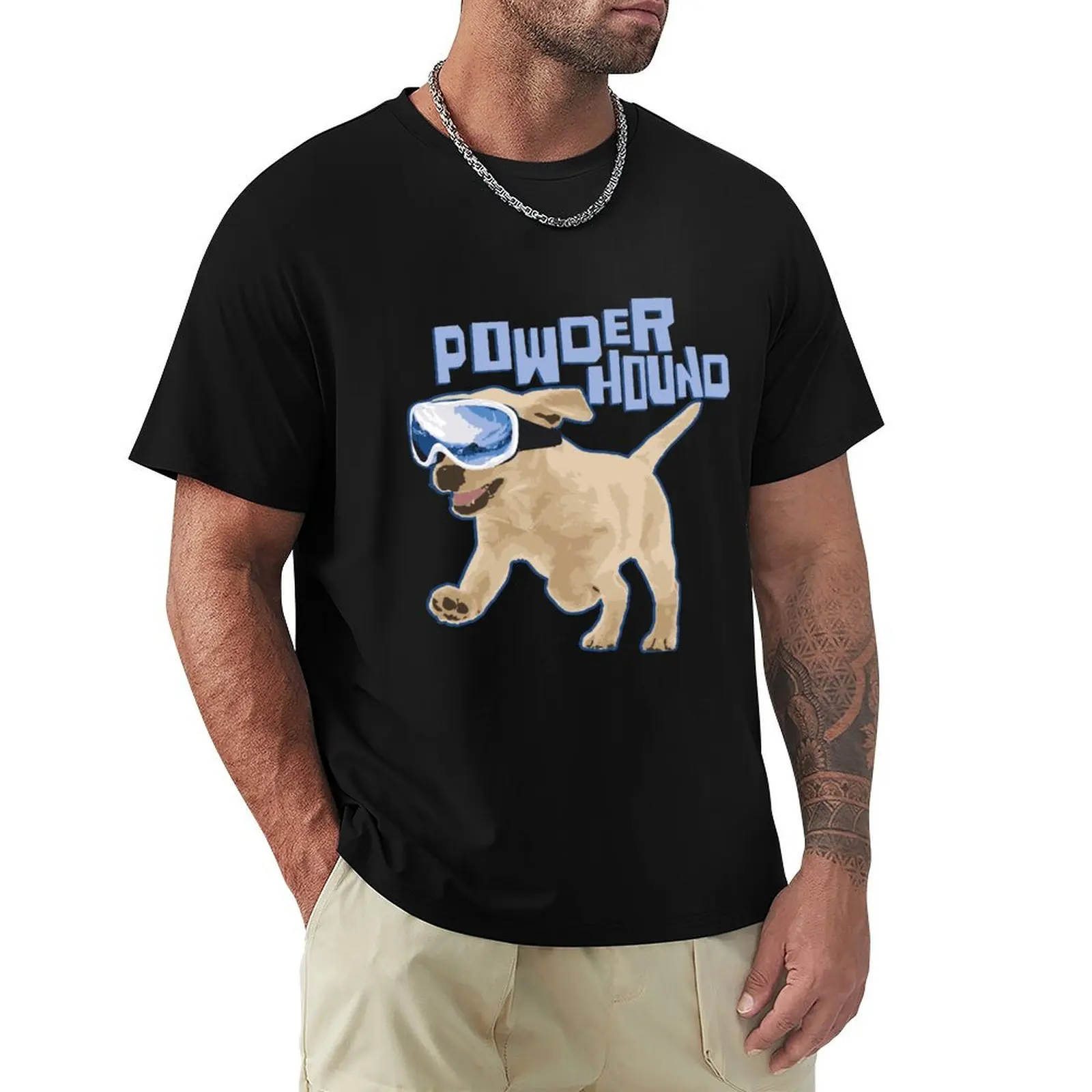 

Powder Hound Puppy T-Shirt croswit shirt man sublime for a boy korean fashion anime shirts men