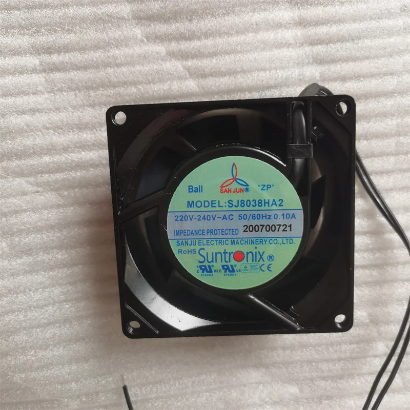 SJ8038HA2 Ventola di raffreddamento 80mm 8038 AC 220v 50/60hz 0,10A 80X80X38 mm