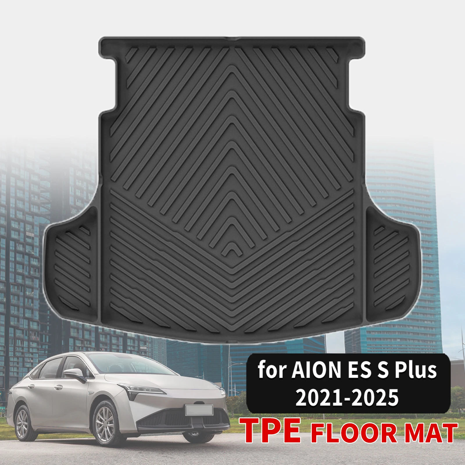 for AION ES S Plus 2021-2023 2024 2025 LHD RHD Luxury Eco-Friendly TPE Trunk Mat Odorless Non-Toxic Custom Fit Car Accessories