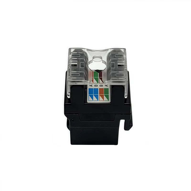 Module réseau d'ordinateur RJ45 CAT6, 180 degrés Gigabit, module d'information non protégé, 1PC