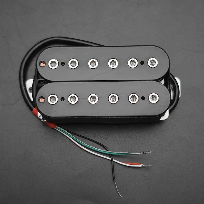 Vintage Alnico 5 Humbucker Pickup Double Coil Electric Guitar Bridge Pickup Black Guitar Parts Warm Sound Ivory/Black view 4