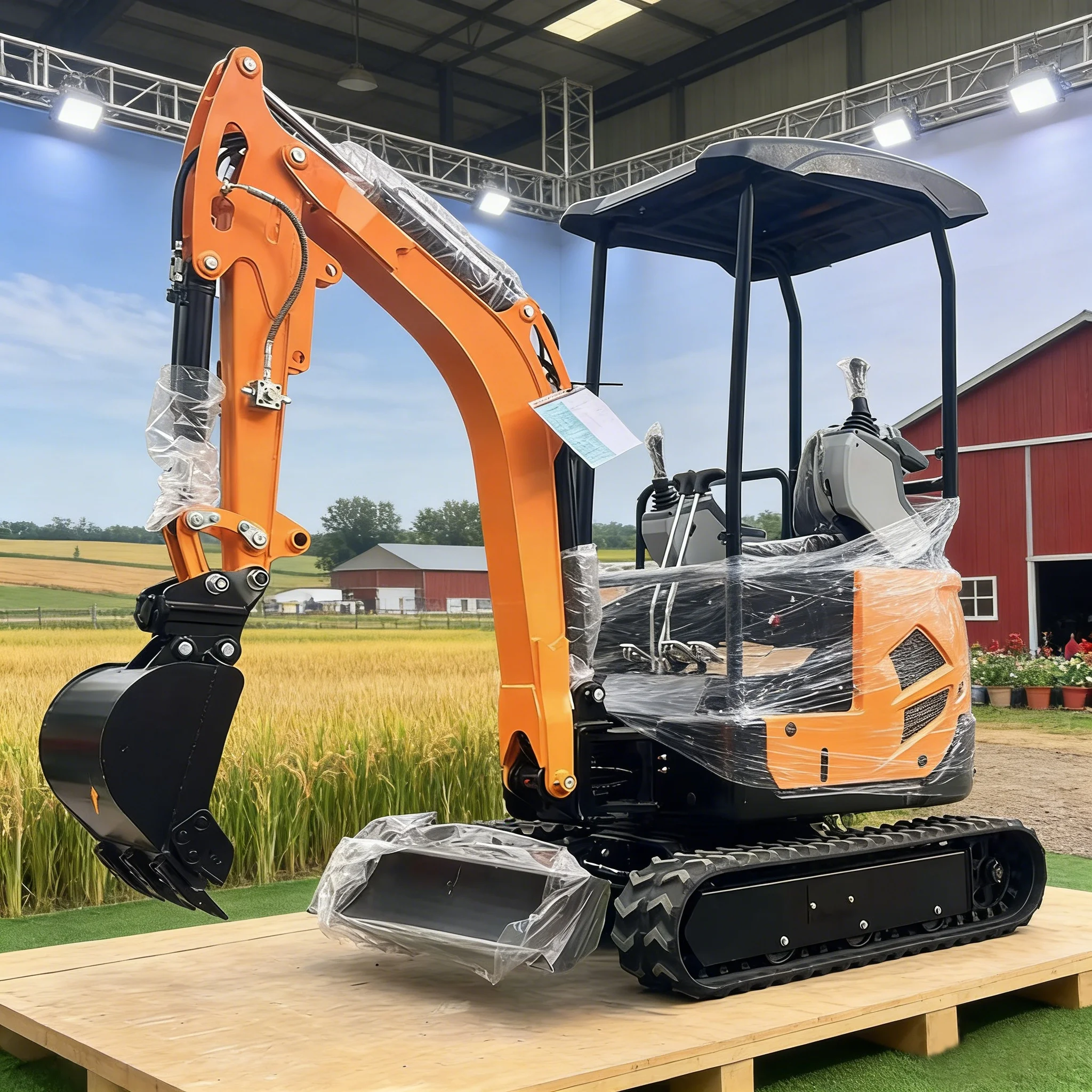 

Бесплатная доставка! Новый мини-экскаватор 1.8 тонны с двигателем Kubota (EPA), дизельный, для фермы и сада, гусеничный, малогабаритный, настраиваемый.