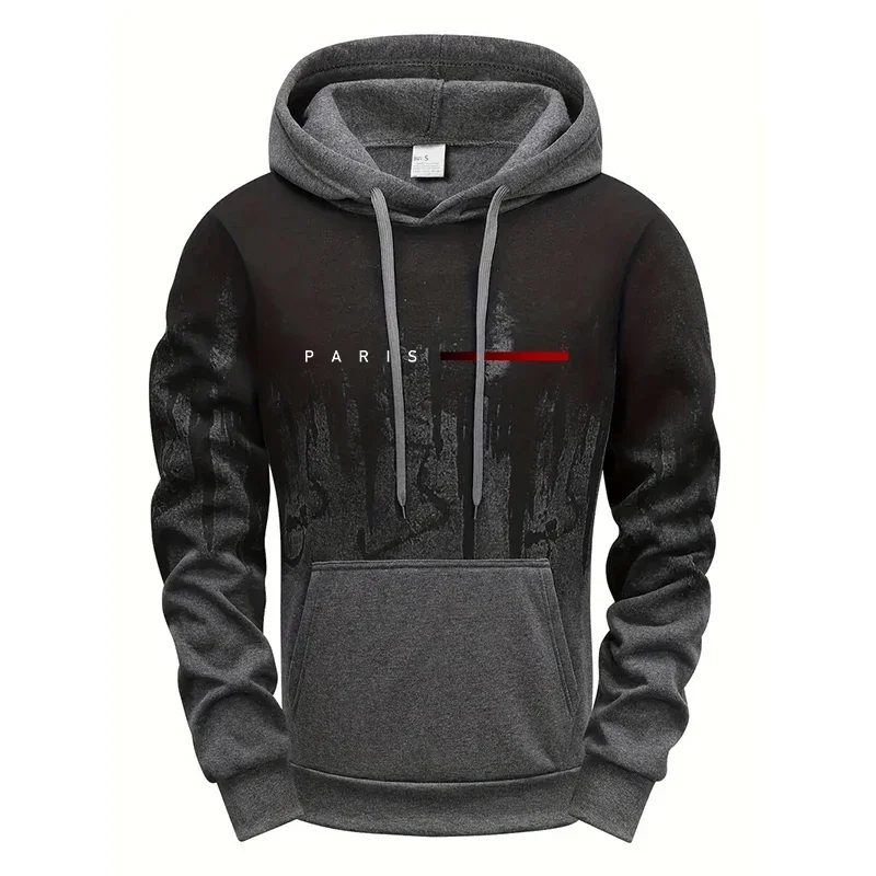2025 outono/inverno casual masculino correndo moletom com capuz, calças de moletom, ao ar livre confortável streetwear casual jogging roupas esportivas