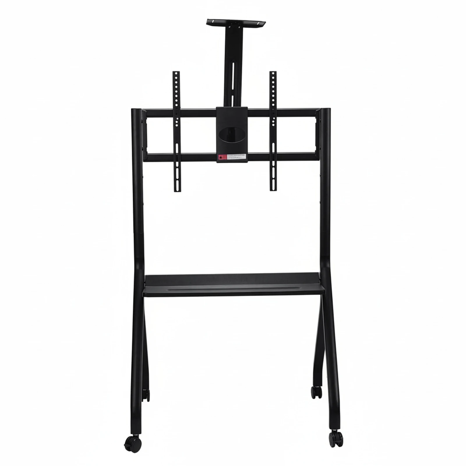 حامل اللوحة الذكية 42-75 بوصة 360 ° حامل هاتف محمول بعجلات دوارة، حامل سبورة بيضاء تفاعلي قابل للتعديل، 300 رطل #1