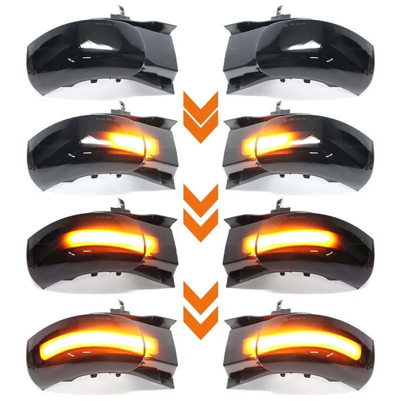 For VW Volkswagen Touran 2003 2004 2005 2006 2007 2008 2009 2010 LED Dynamic Turn Signal Light Side Mirror Sequential Blinker .