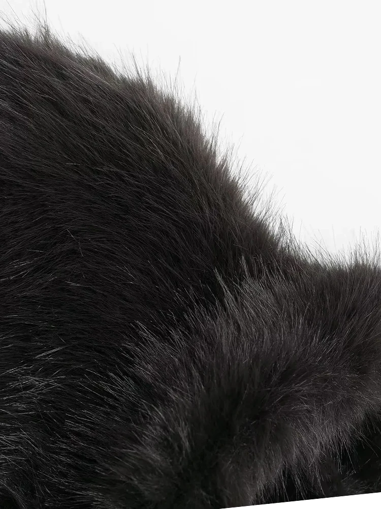 HH Damen Winter Neue Mode Stehkragen Kunstpelz Effekt Mantel mit Knoten Schnalle Kurze Jacke Weibliche Casual Warme Lose outwear