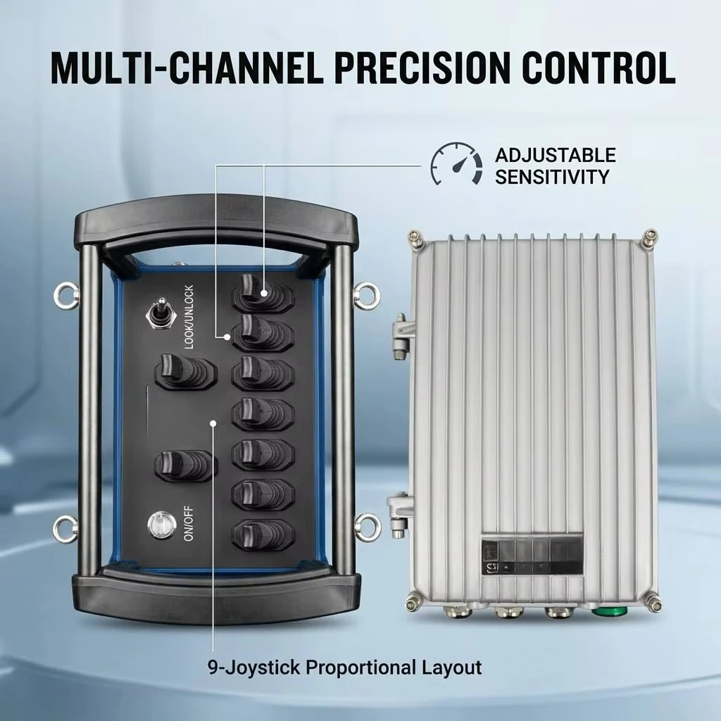 Customizable Industrial Wireless Hydraulic Remote Controller From Source Factory for Hydraulic Engineering Equipment