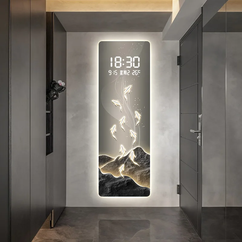 Outside Unique Wall clock Aesthetic Bathroom Living Room Art Wall clock House Modern Pendule Horloge Murale Home Decoration