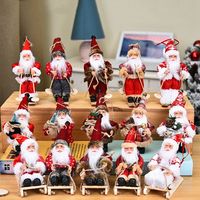 Table Decor Kids Gift Figurine Xmas Tree personalized Ornaments Hanging Pendants Christmas Decorations Santa Claus Doll Figure