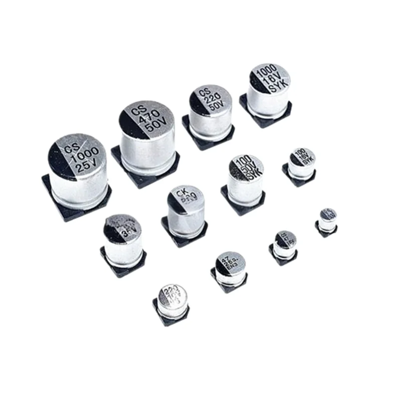 Condensatori elettrolitici in alluminio 20PCS 10V 10V 47/68/100/220/470/1000uf SMD