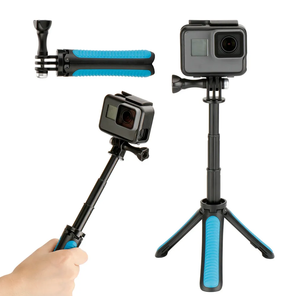 

Mini Selfie Stick Monopod Tripod for GoPro Hero 11 10 9 8 7 6 5 Insta360 OSMO Action Camera for Go Pro Accessories