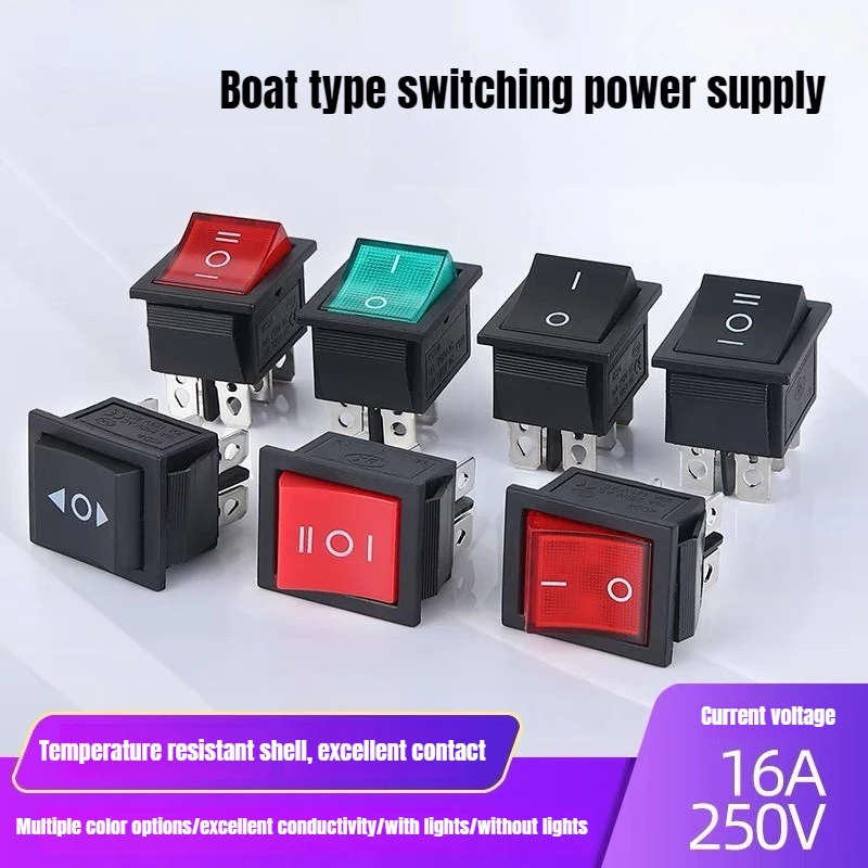 

KCD4 DPST ON-OFF 4-контактный кулисный переключатель для лодки 25x31 мм 16A/20A AC 250 В/125 В красный зеленый синий желтый светодиод с подсветкой