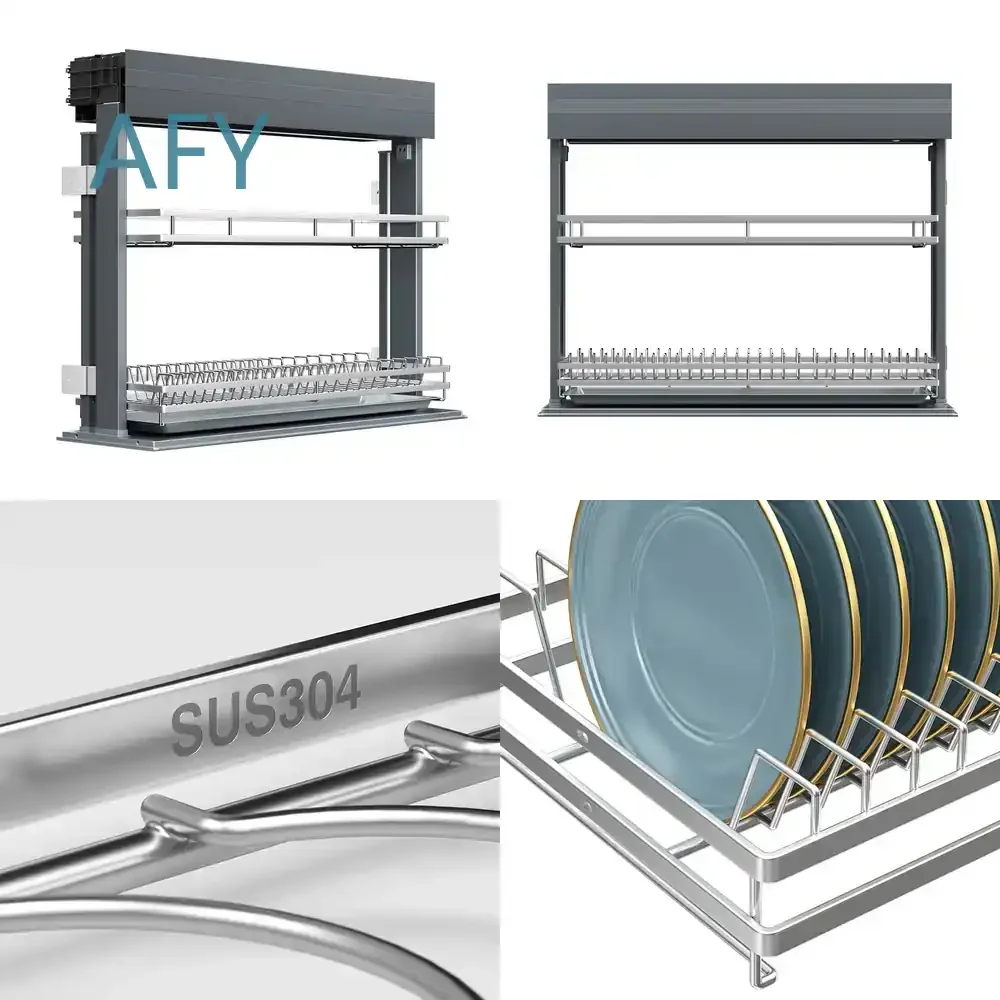 Smart Lifting Storage Cabinet for Kitchen Electric Pull Down Dish Rack for IKEA SEKTION FOR PAX FOR METOD FOR BESTA FOR