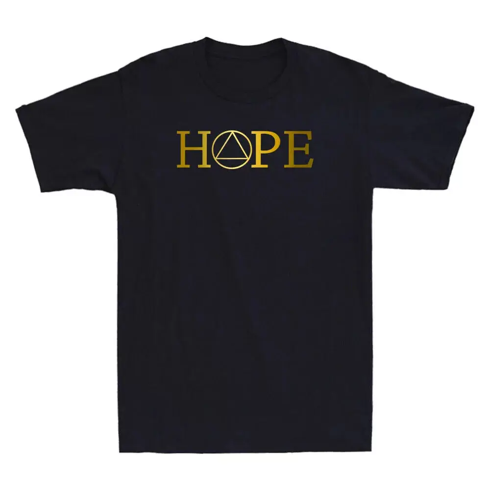 Sobriety Hope Recovery Alcoholic Abstinence Sober AA Support Funny Men's T-Shirt