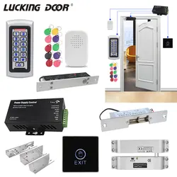 RFID Access Control System Kits Smart Door Lock System Electric Gate Opener Kit Home Digital Sets Electric Magnetic Strike Lock