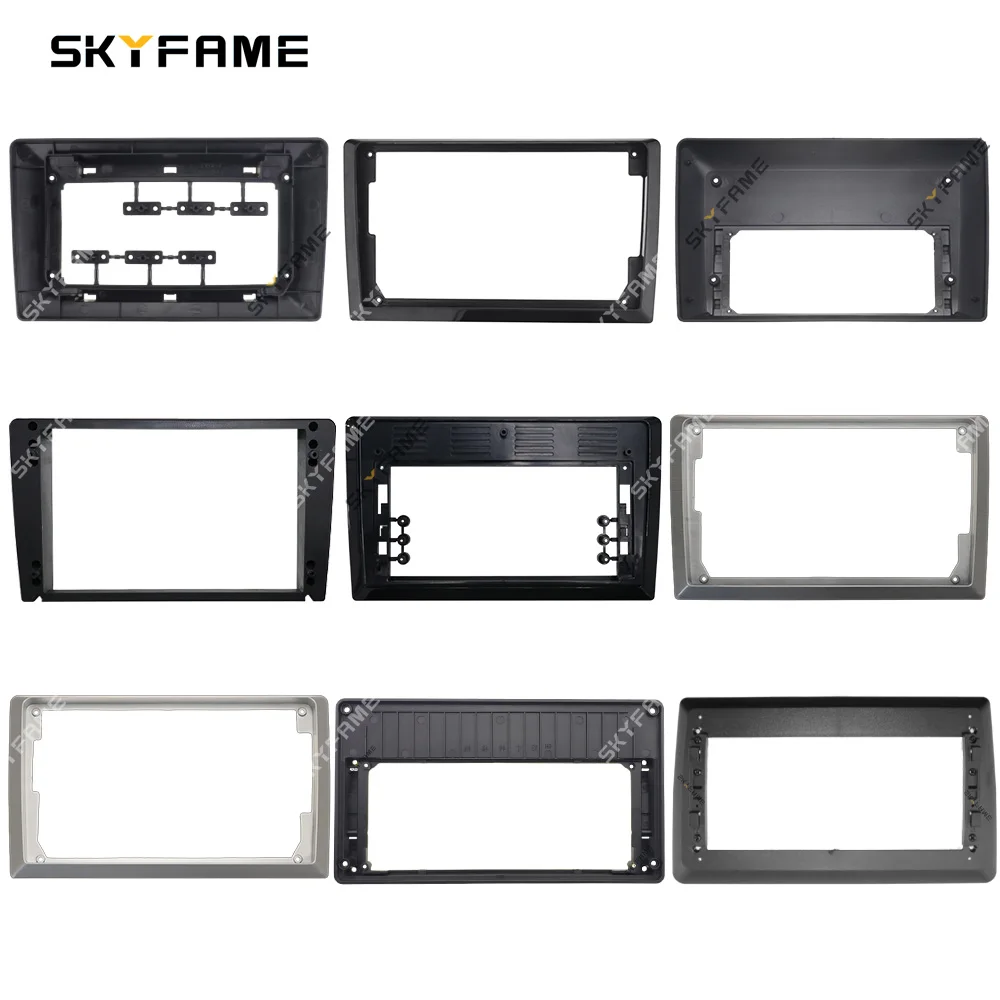 Skyfame 12.3/9 Polegada a 10 Polegada a 9/13.1 Polegada quadro transitio android rádio fáscia adaptador traço montagem painel quadro kit